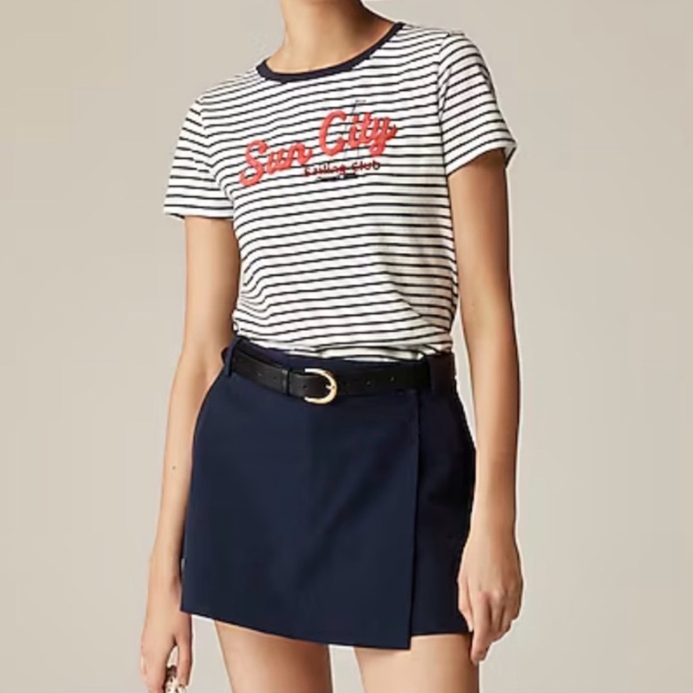 Sun city sailing club from J.Crew stripped t shirt XS preppy